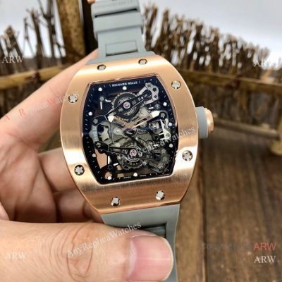 Best Replica Richard Mille RM038 Rose Gold Watches Men Size